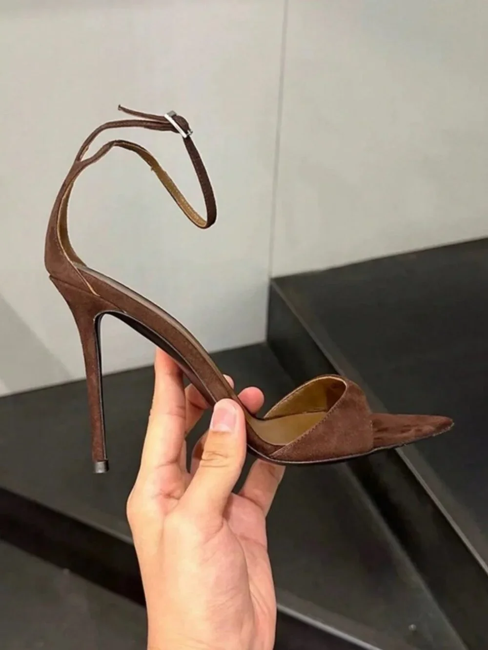 Brown Basics Women's  Pointed Toe High Heels